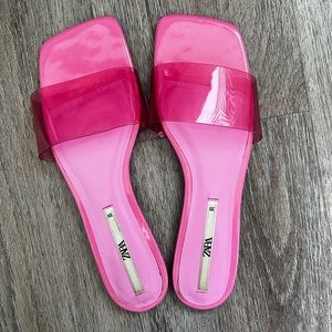 Zara | pink jelly sandals | 39